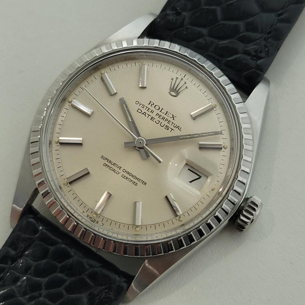Men's Rolex Oyster perpetual Datejust Ref 1603 Mens 1960s 36mm Vintage Automatic RA685 For Sale