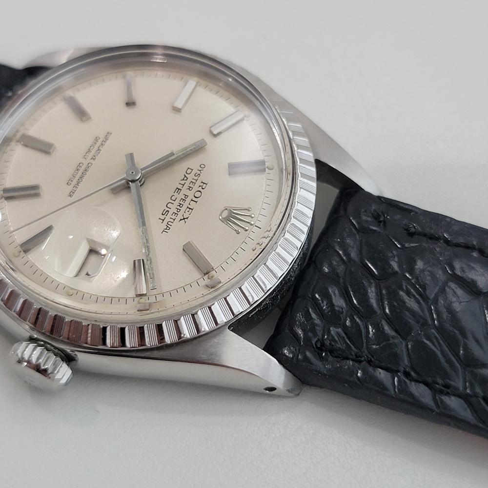 Rolex Oyster perpetual Datejust Ref 1603 Mens 1960s 36mm Vintage Automatic RA685 For Sale 2