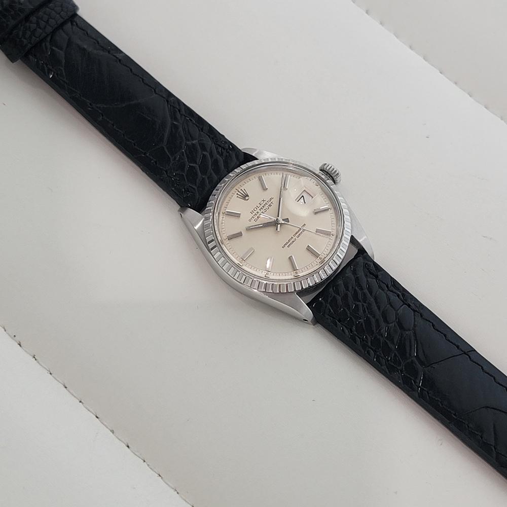 Rolex Oyster perpetual Datejust Ref 1603 Mens 1960s 36mm Vintage Automatic RA685 For Sale 3