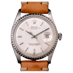 Rolex Oyster Perpetual Datejust Steel 1603 Silver Dial Automatic Watch, 1970