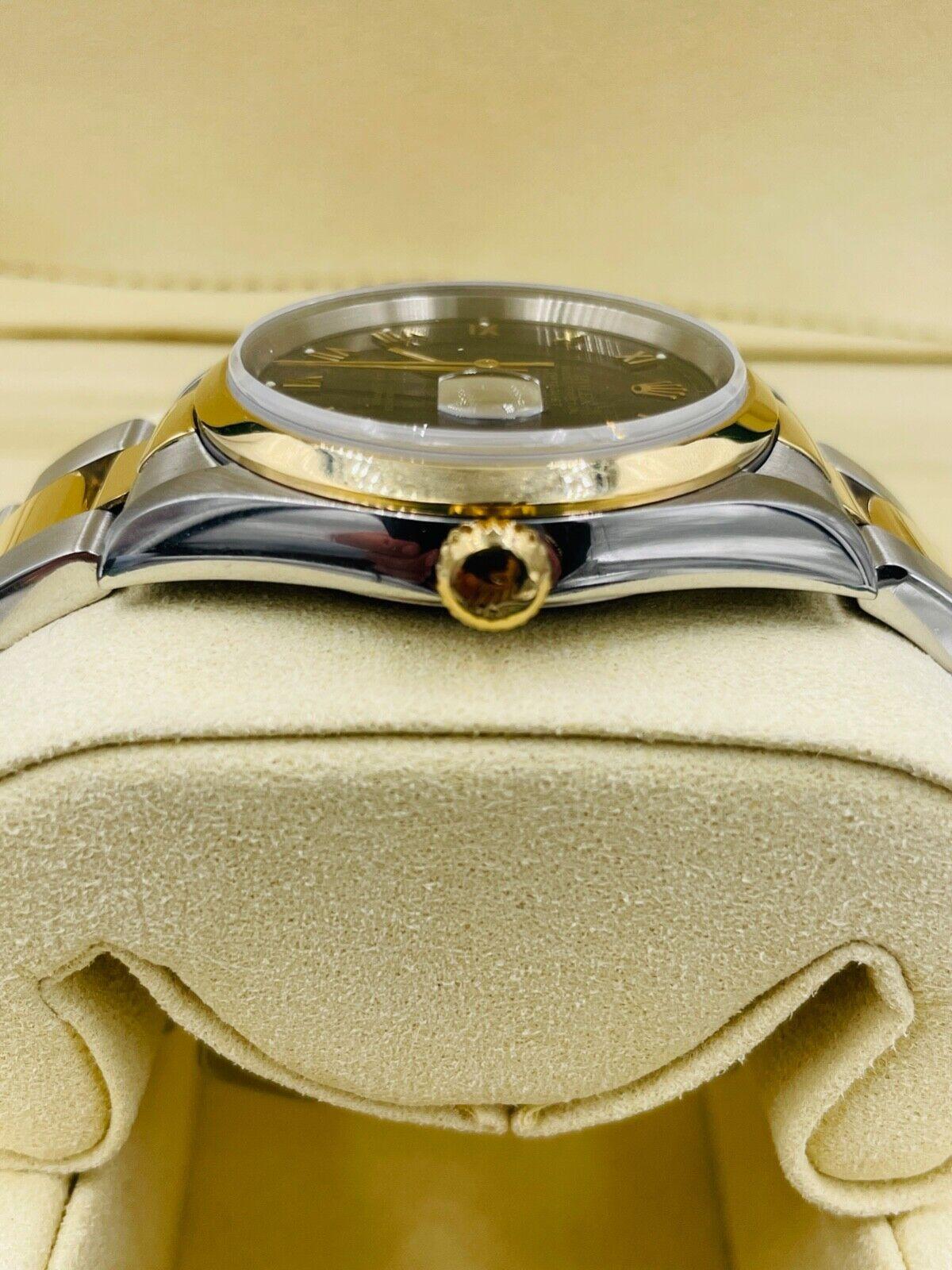 Rolex Oyster Perpetual Datejust Armbanduhr aus Stahl und Gold  im Angebot 1