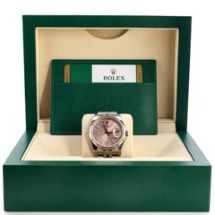 Rolex Oyster Perpetual Datejust Waves Automatic Watch Stainless Steel and White