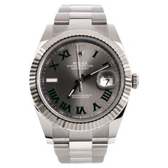 Rolex Oyster Perpetual Datejust Wimbledon Automatikuhr aus Edelstahl