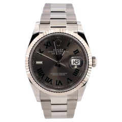 Rolex Oyster Perpetual Datejust Wimbledon Automatic Watch Stainless Steel
