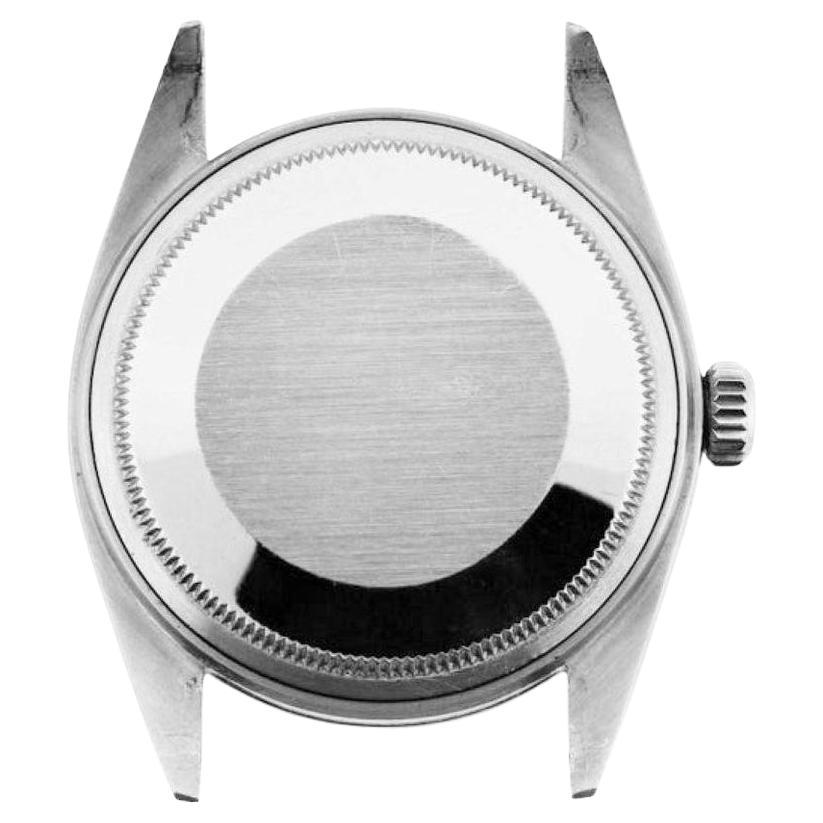 Rolex Oyster Perpetual Datejust With Rare Factory Original Black Dial 1960's For Sale 3