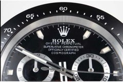 Rolex Oyster Perpetual Daytona Schwarz Wanduhr.