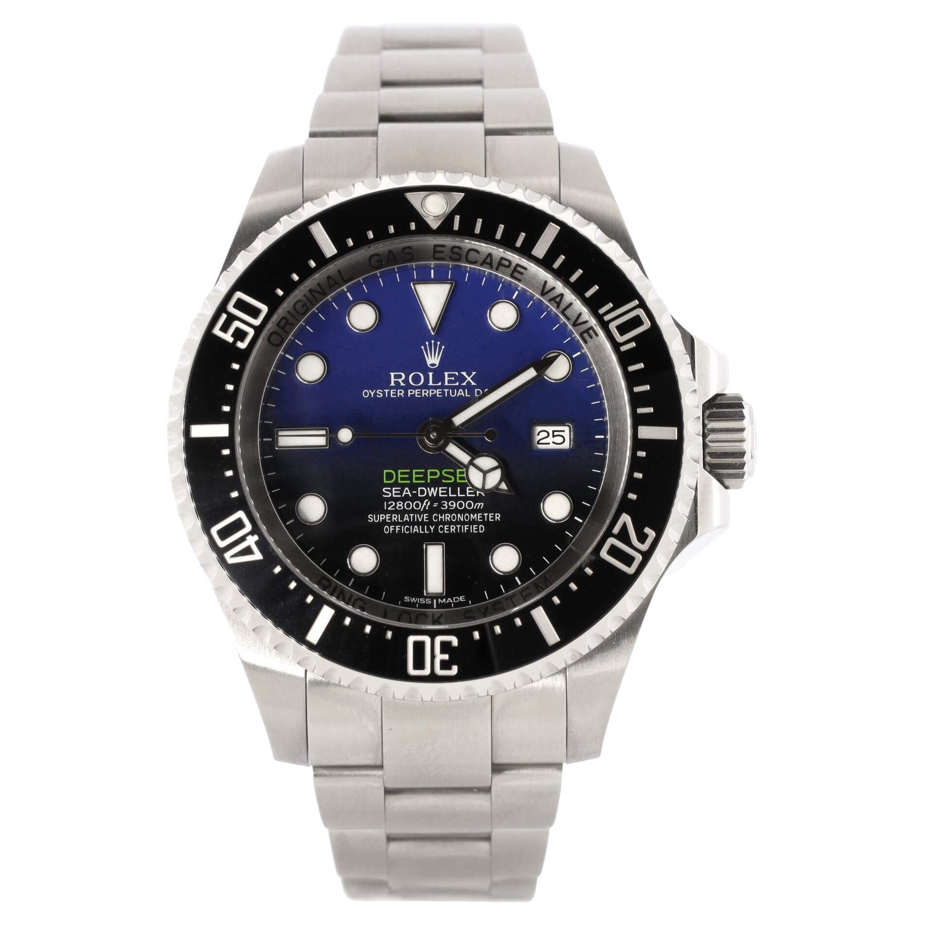 Rolex Oyster Perpetual Deepsea Sea-Dweller Automatic Watch Stainless Steel For Sale