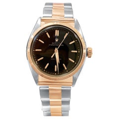 Rolex Oyster Perpetual Dial with Two-Tone Rose Gold Band