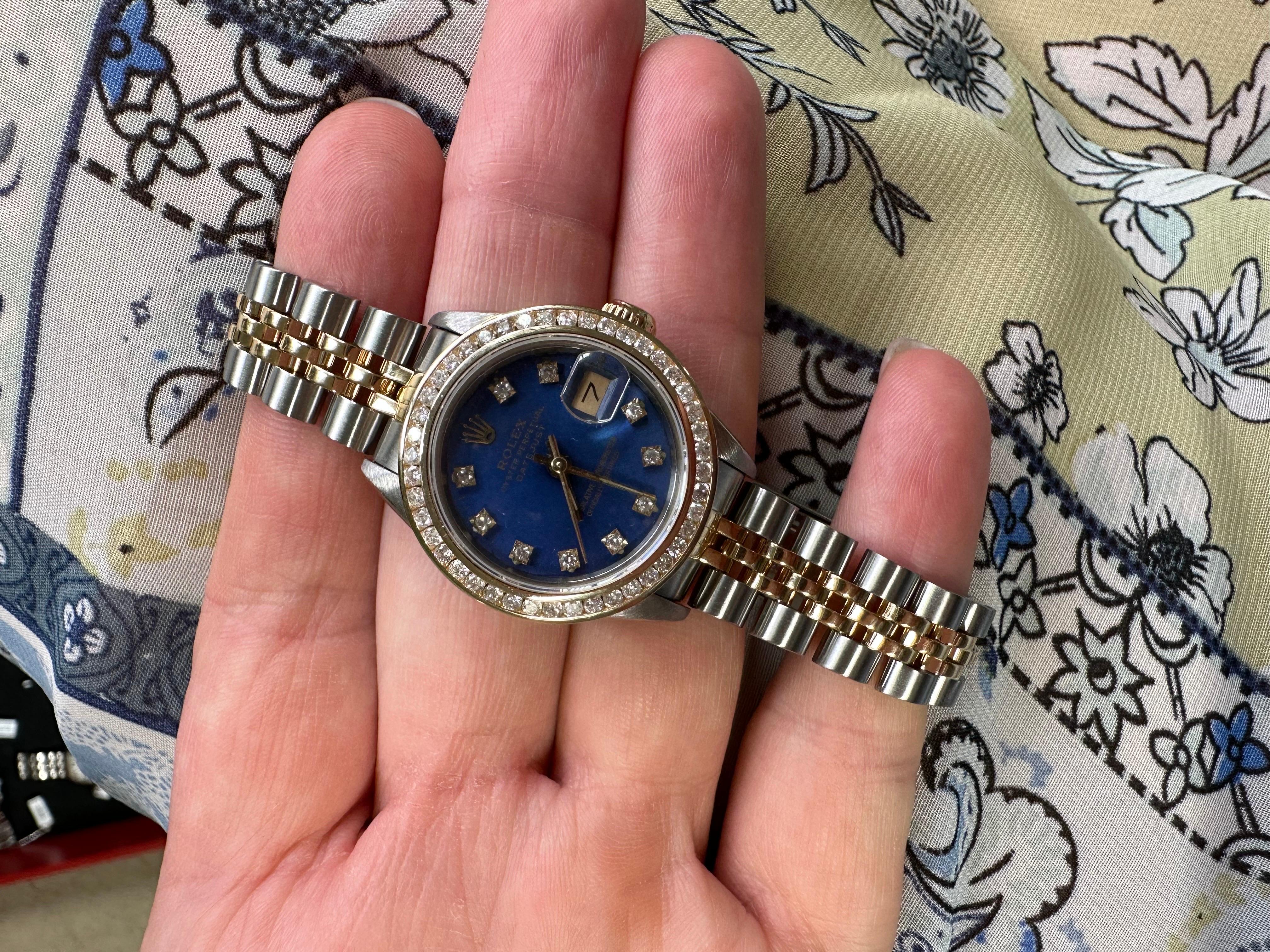 rolex oyster perpetual with diamonds