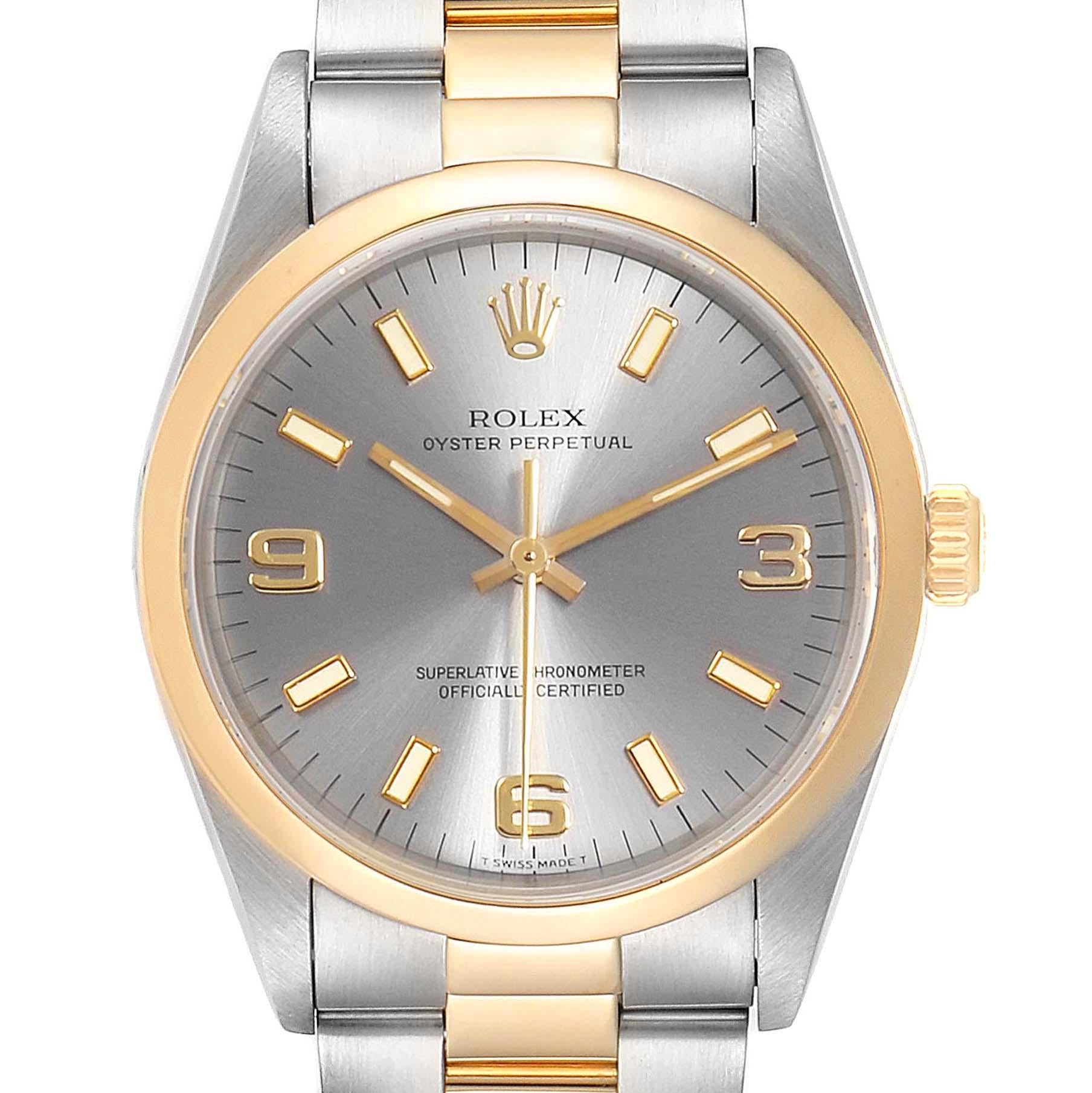 Rolex oyster perpetual steel and gold clearance