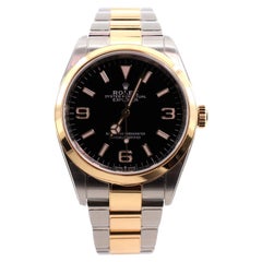 Rolex Oyster Perpetual Explorer Automatic Watch Stainless Steel and Yello