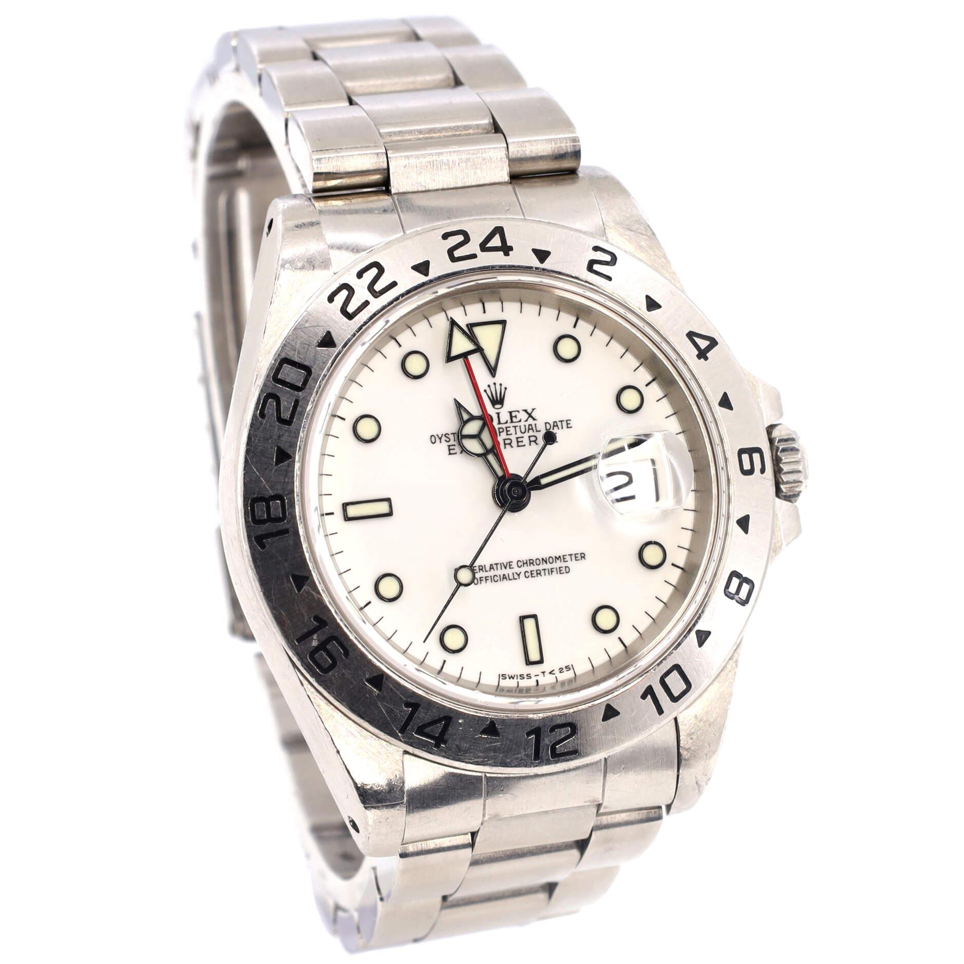 Rolex Oyster Perpetual Explorer II Automatic Watch Stainless Steel 40 In Good Condition In New York, NY