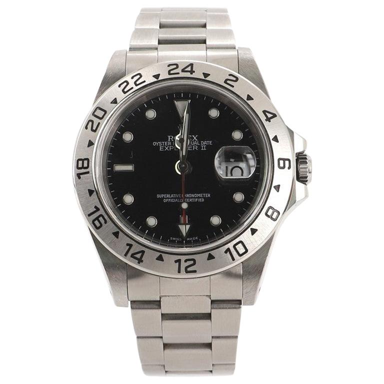 Rolex Oyster Perpetual Explorer II Automatic Watch Stainless Steel 40