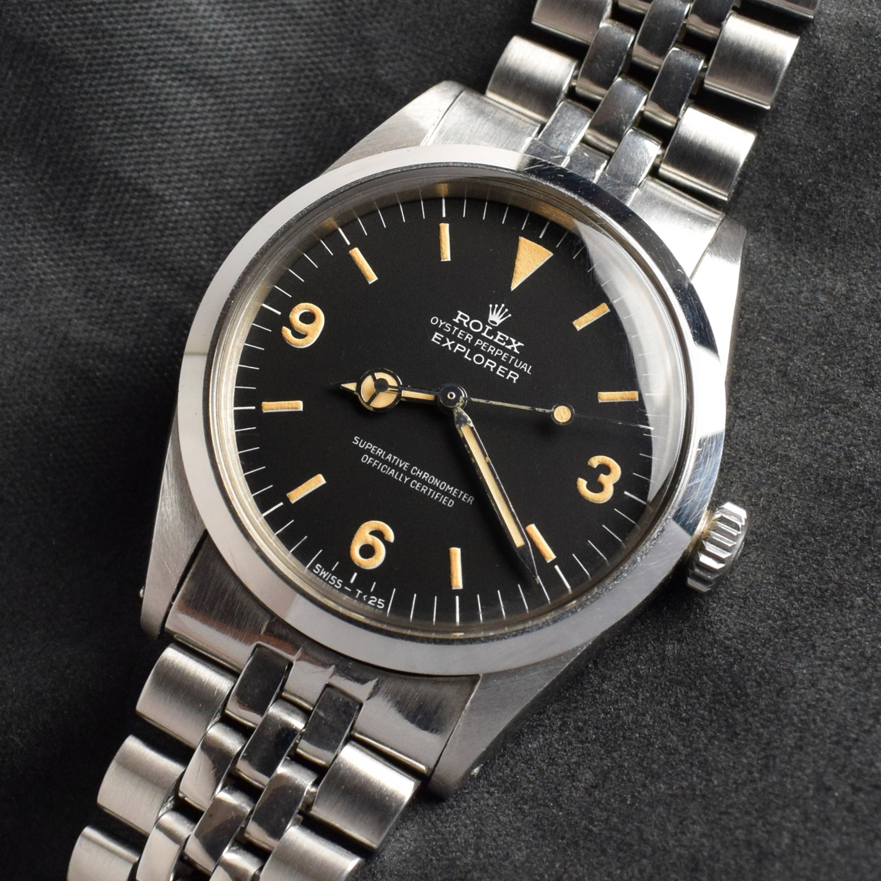 Brand: Vintage Rolex
Model: 1016
Year: 1969
Serial number: 25xxxxx
Reference: OT1553

Case: Show sign of wear with slight polish from previous; inner case back stamped 1016 II 69

Dial: Excellent Condition Matte Dial where the lumes have turned into