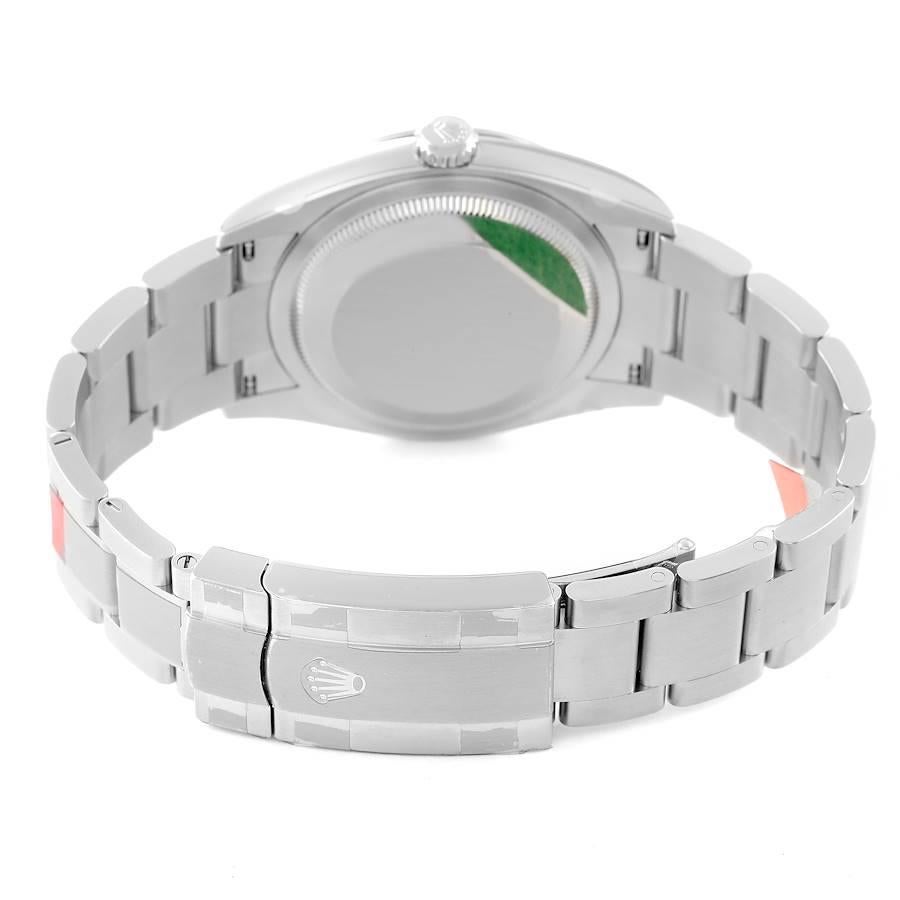 Men's Rolex Oyster Perpetual Green Dial Steel Mens Watch 126000 Unworn
