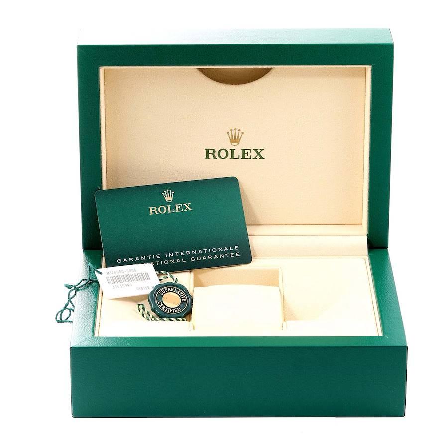Rolex Oyster Perpetual Green Dial Steel Mens Watch 126000 Unworn 2