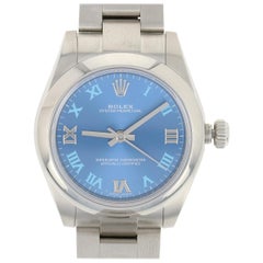 Used Rolex Oyster Perpetual Ladies Watch, Stainless Steel Mechanical 2Yr. Wty 177200