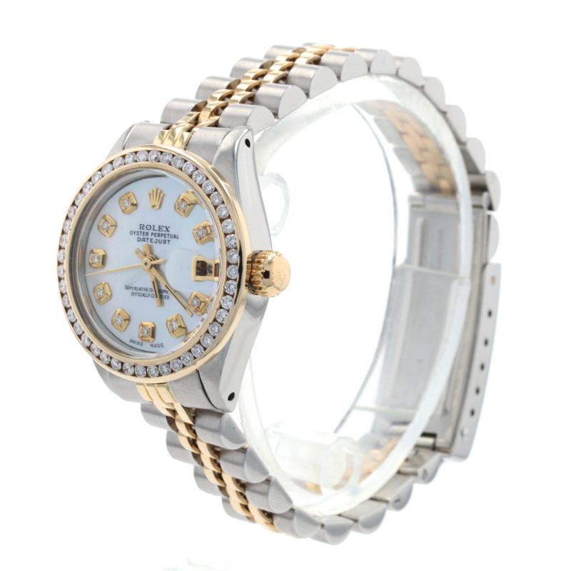 Women's or Men's Rolex Oyster Perpetual Ladies Wristwatch 6917 Stainless & 18k Gold Dias 1Yr Wnty