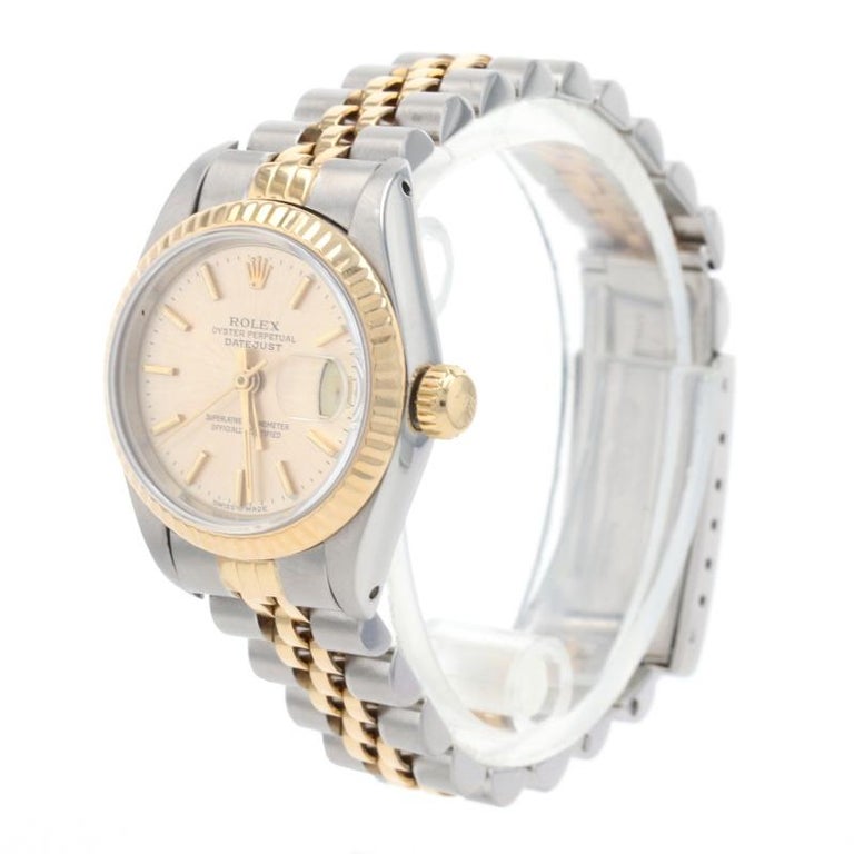 Rolex Oyster Perpetual Ladies Wristwatch 69173, Stainless and 18k Gold ...