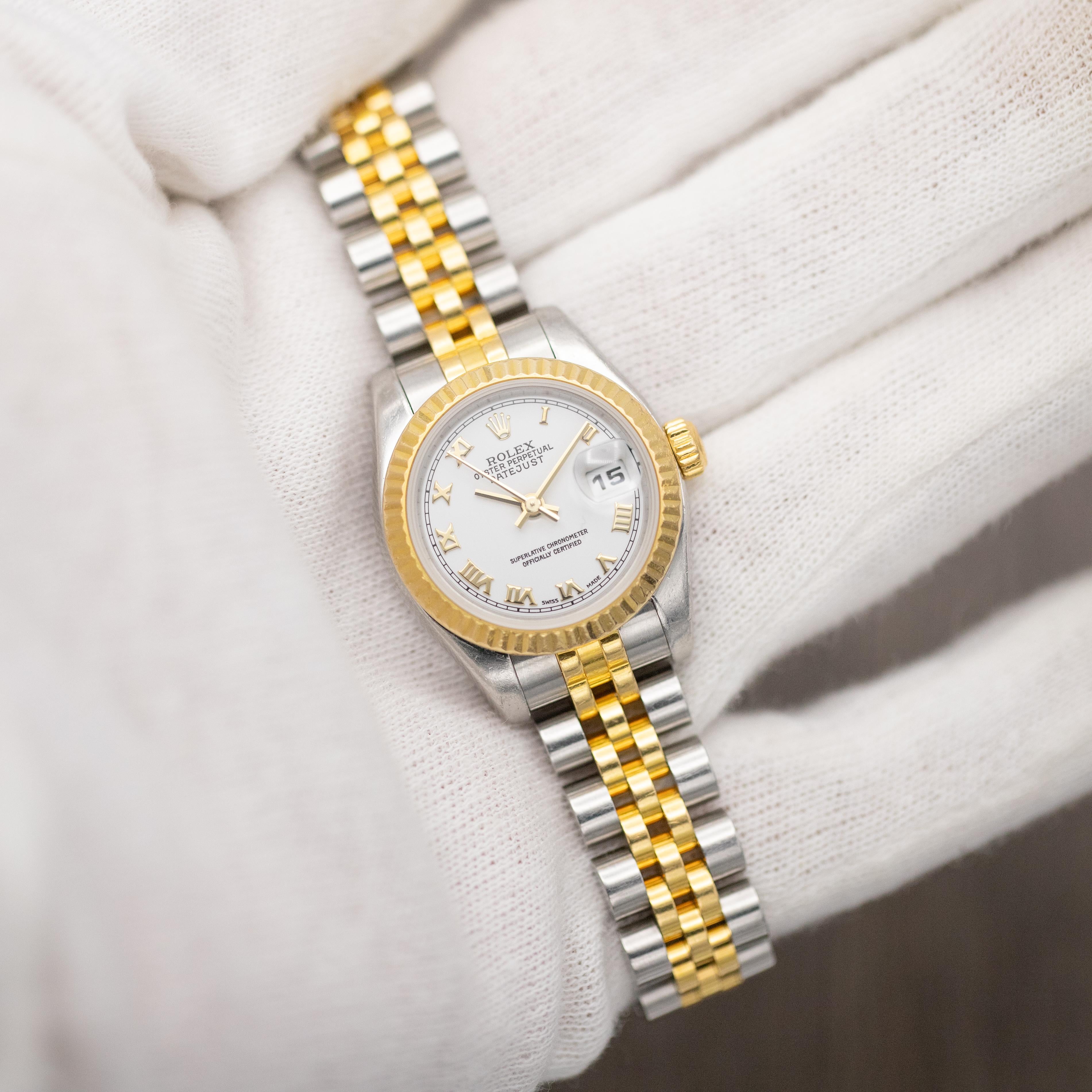 Rolex Oyster Perpetual Lady Datejust automatique - Montre vintage pour femmes - Jubilee 8