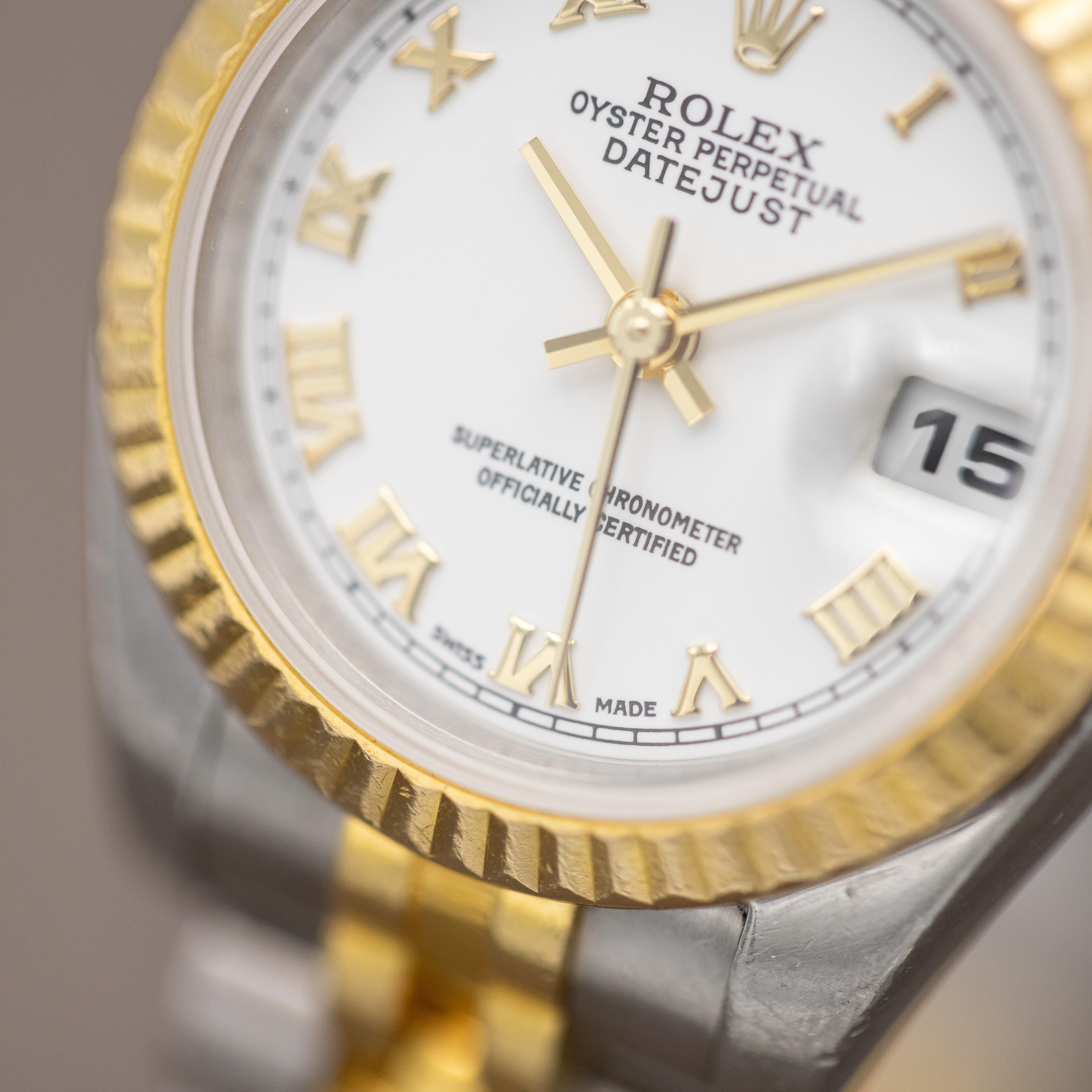 Rolex Oyster Perpetual Lady Datejust Automatic - Vintage Ladies' Watch - Jubilee In Good Condition For Sale In Antwerp, BE