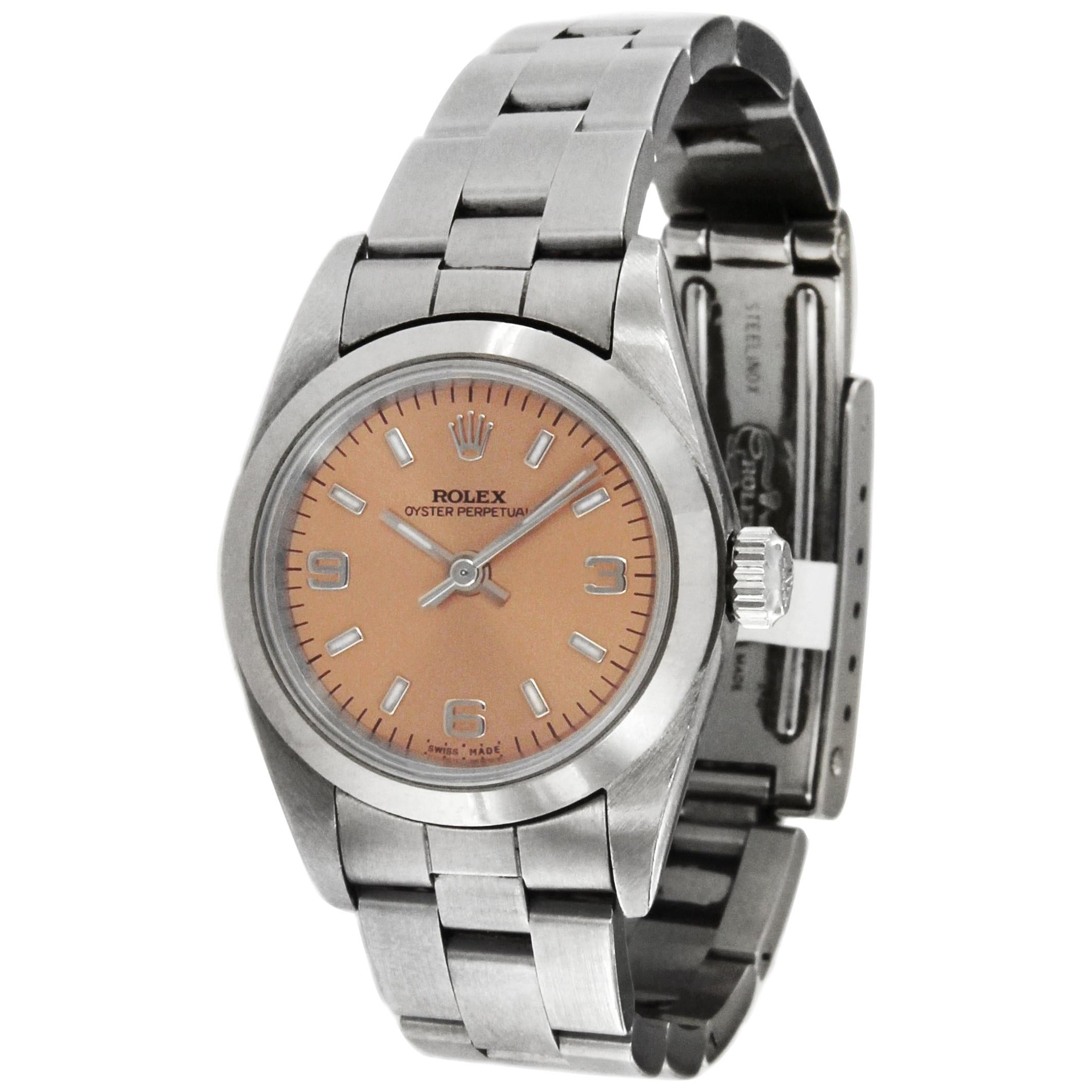 Rolex Oyster Perpetual Lady Pink Dial Ref. 76080