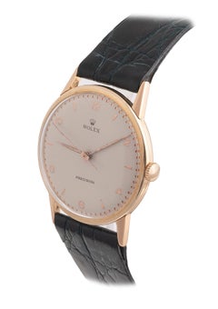 Rolex Oyster Perpetual Manual-Winding 18 Karat Yellow Gold Wristwatch