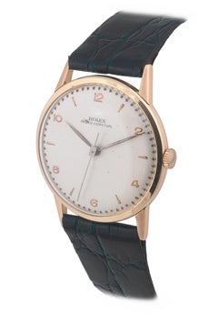 Rolex Oyster Perpetual Manual-Winding 18 Karat Yellow Gold Wristwatch