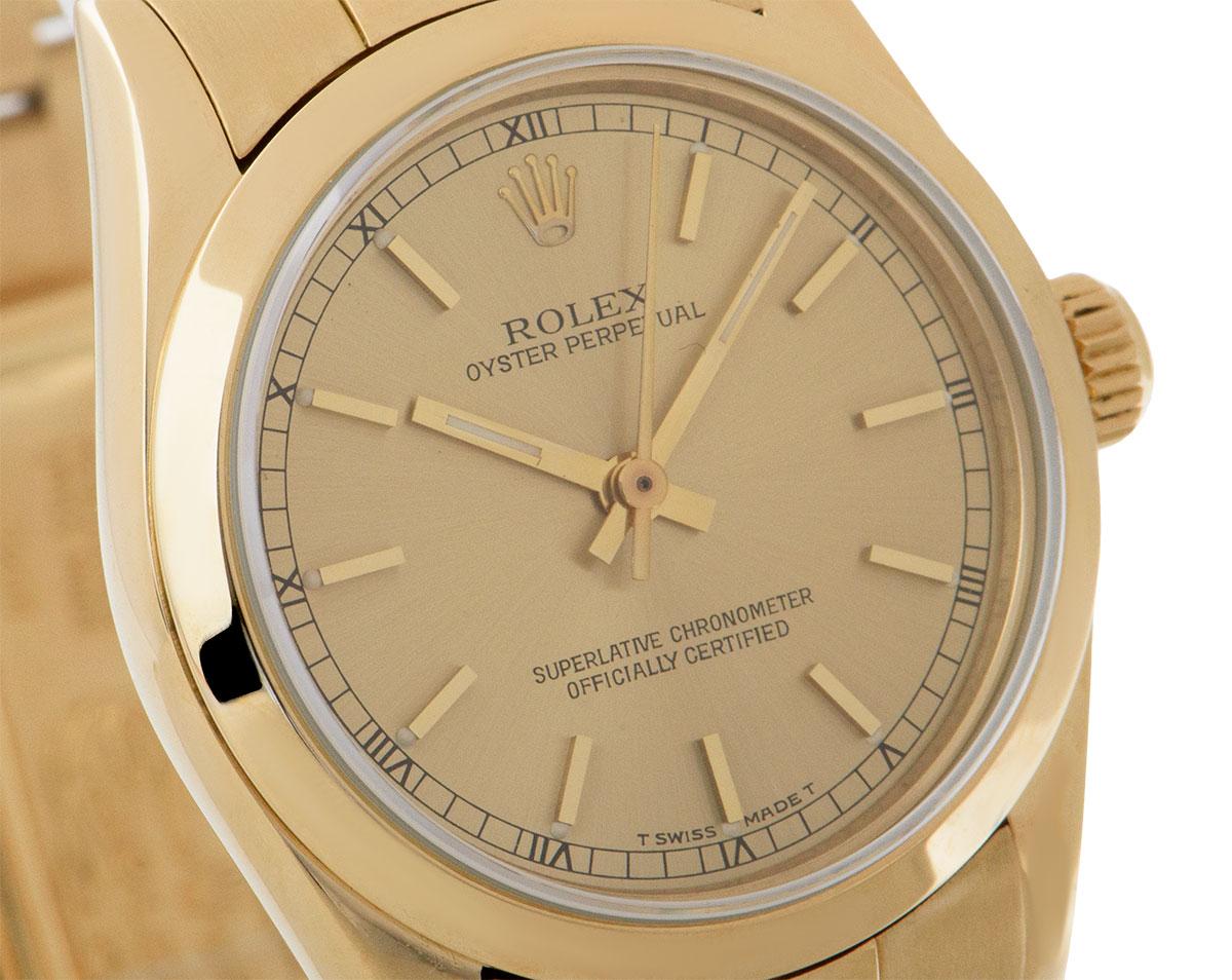 oyster perpetual champagne dial