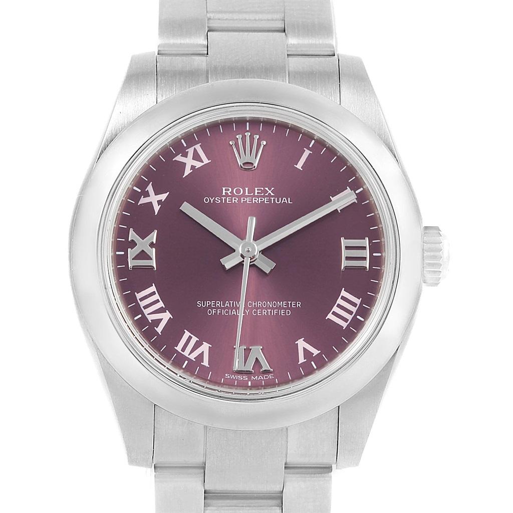 rolex oyster perpetual 31 red grape