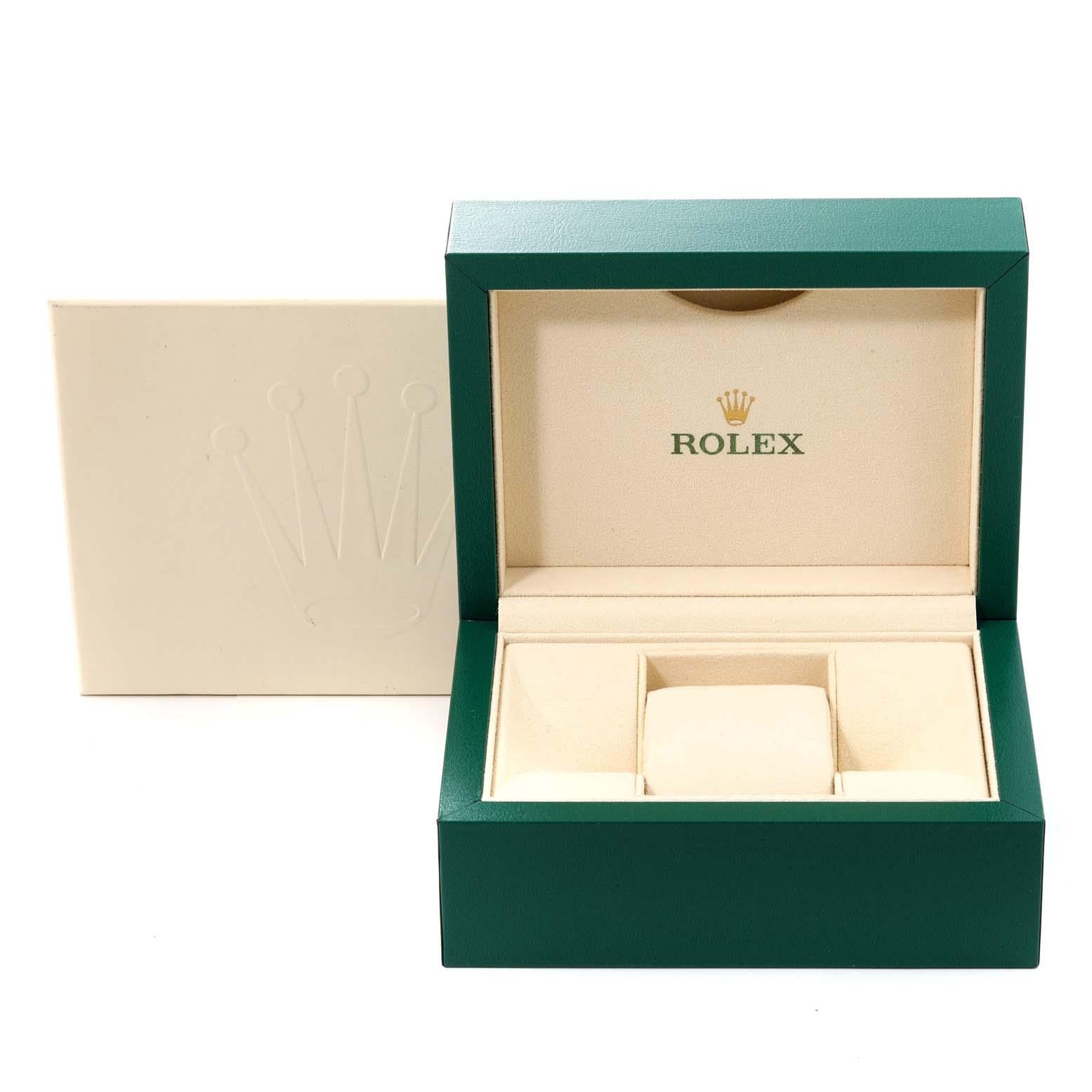 Rolex Oyster Perpetual Midsize 31mm Blaues Zifferblatt Stahl Damenuhr 277200 5