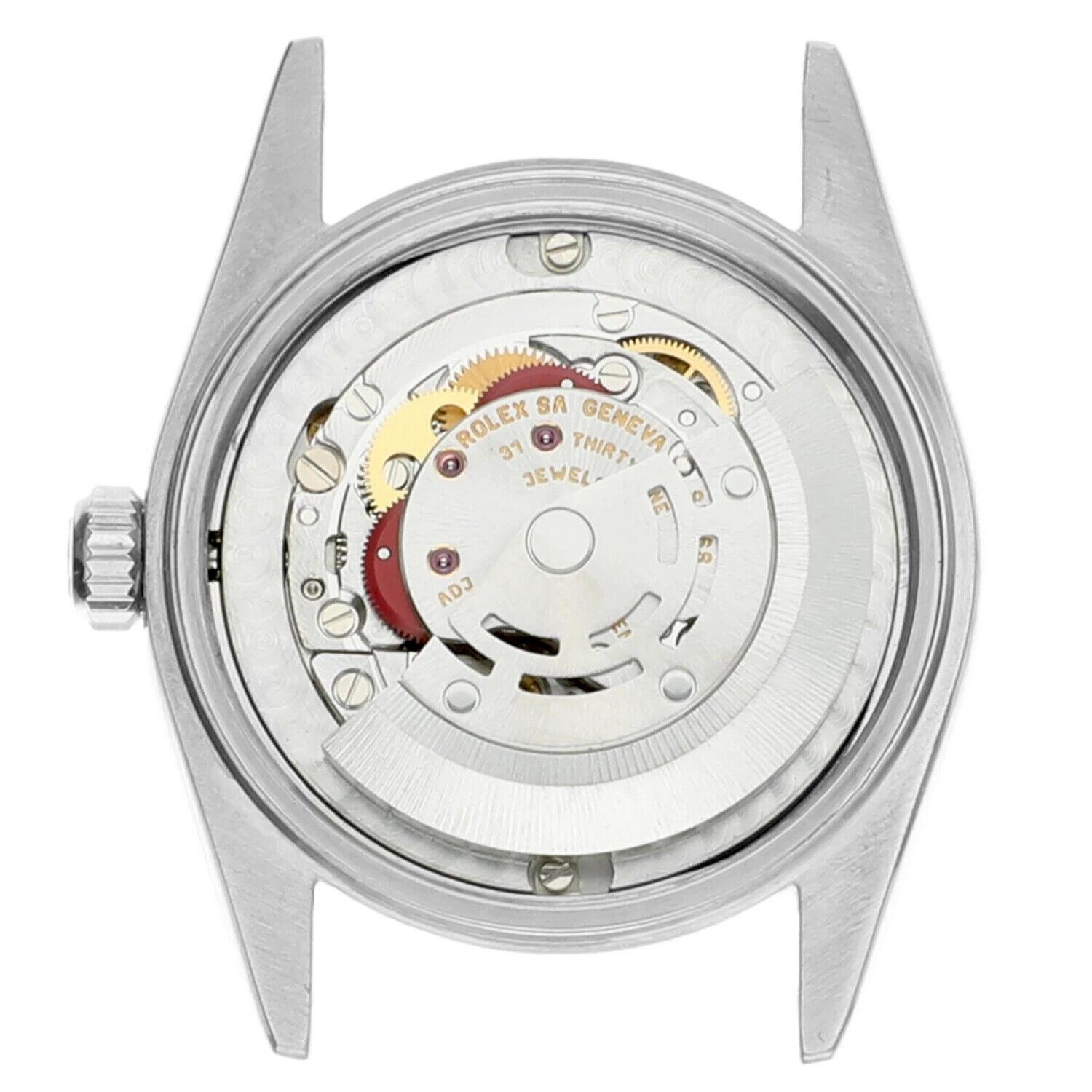 Women's or Men's Rolex Oyster Perpetual Midsize Salmon Dial Steel Ladies Watch 77080
