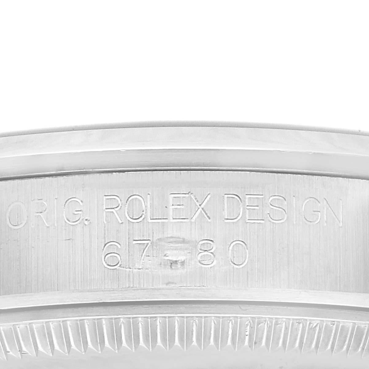 Women's Rolex Oyster Perpetual Midsize Silver Dial Steel Ladies Watch 67480