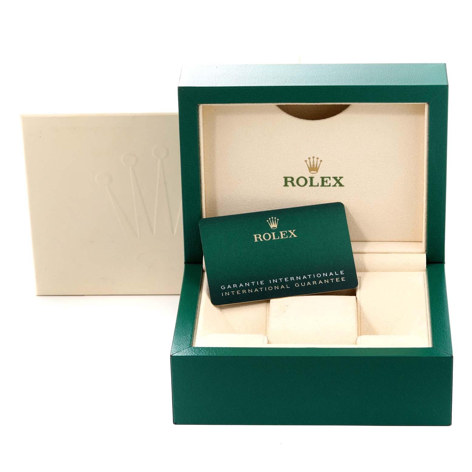 Rolex Oyster Perpetual Midsize Turquoise Dial Steel Ladies Watch 277200 Box Card 8