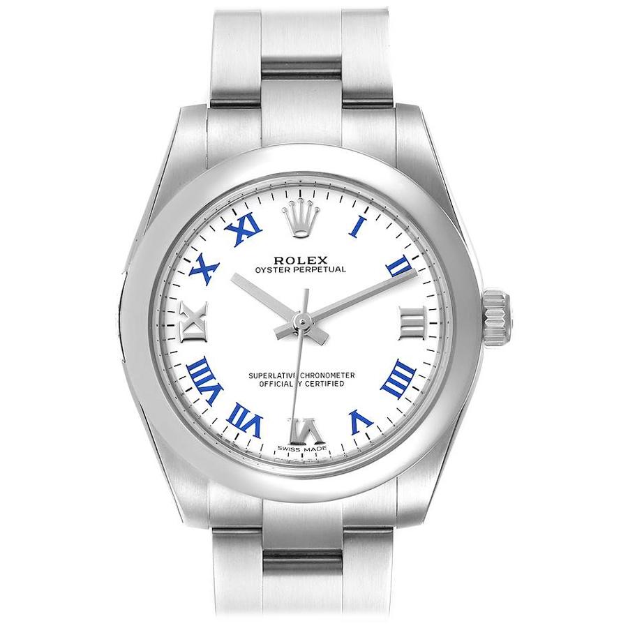 Rolex Oyster Perpetual Midsize White Dial Ladies Watch 177200 Unworn For Sale