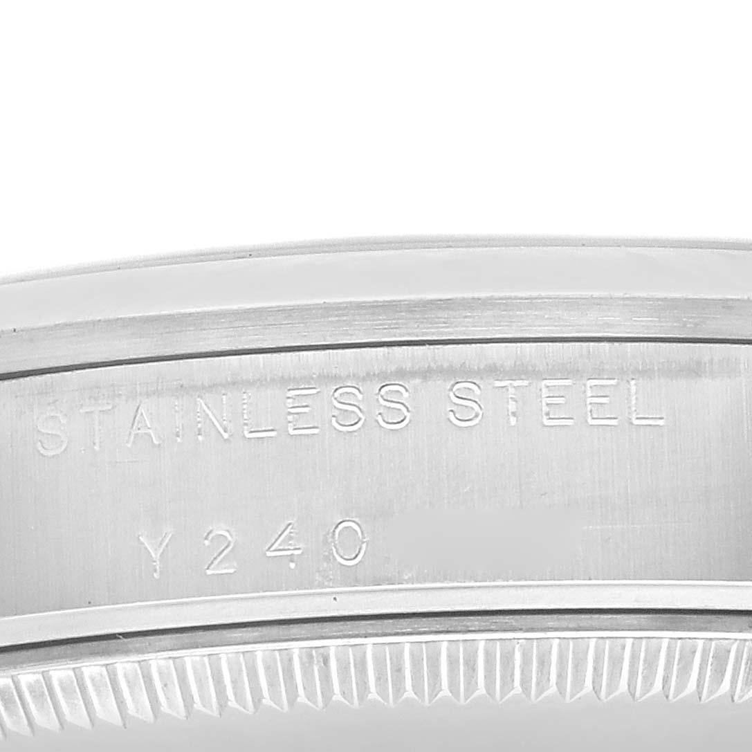 Rolex Oyster Perpetual Midsize Weißes Zifferblatt Stahl Damenuhr 77080 Box Card 4