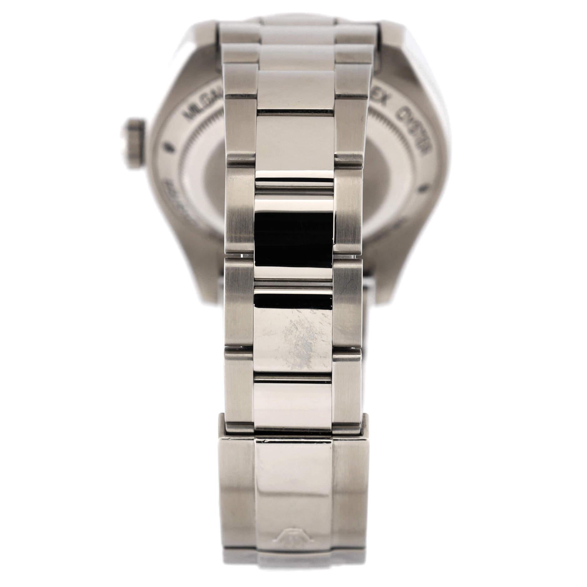 Rolex Oyster Perpetual Milgauss Automatic Watch Stainless Steel 40 In Good Condition In New York, NY