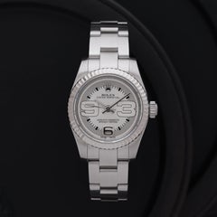 Rolex Oyster Perpetual Model 179234 18 Karat White Gold Bezel & Stainless Steel