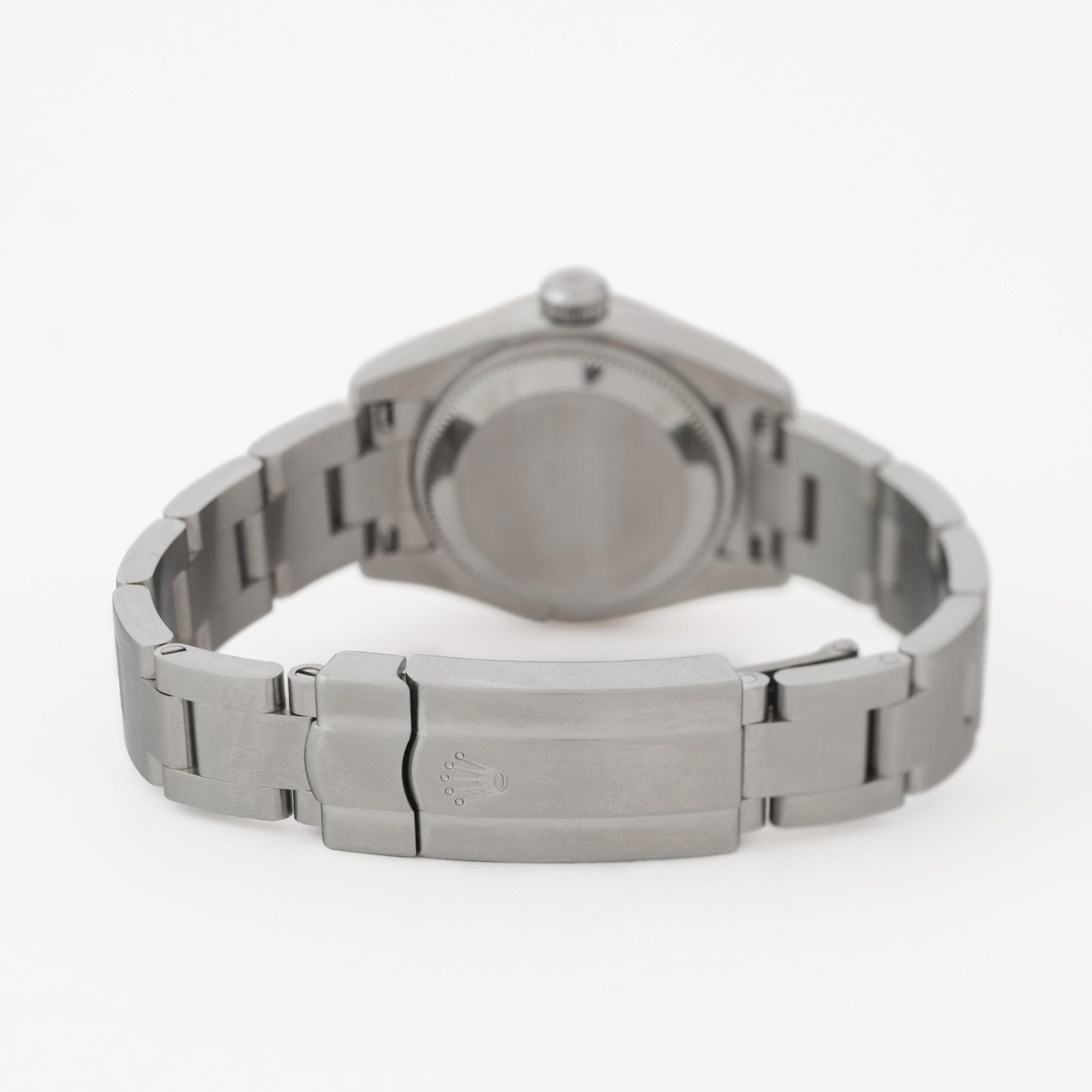 Rolex Oyster Perpetual Model 179234 Lunette en or blanc 18 carats et acier inoxydable en vente 1