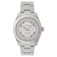 Rolex Oyster Perpetual Model 179234 18 Karat White Gold Bezel & Stainless Steel