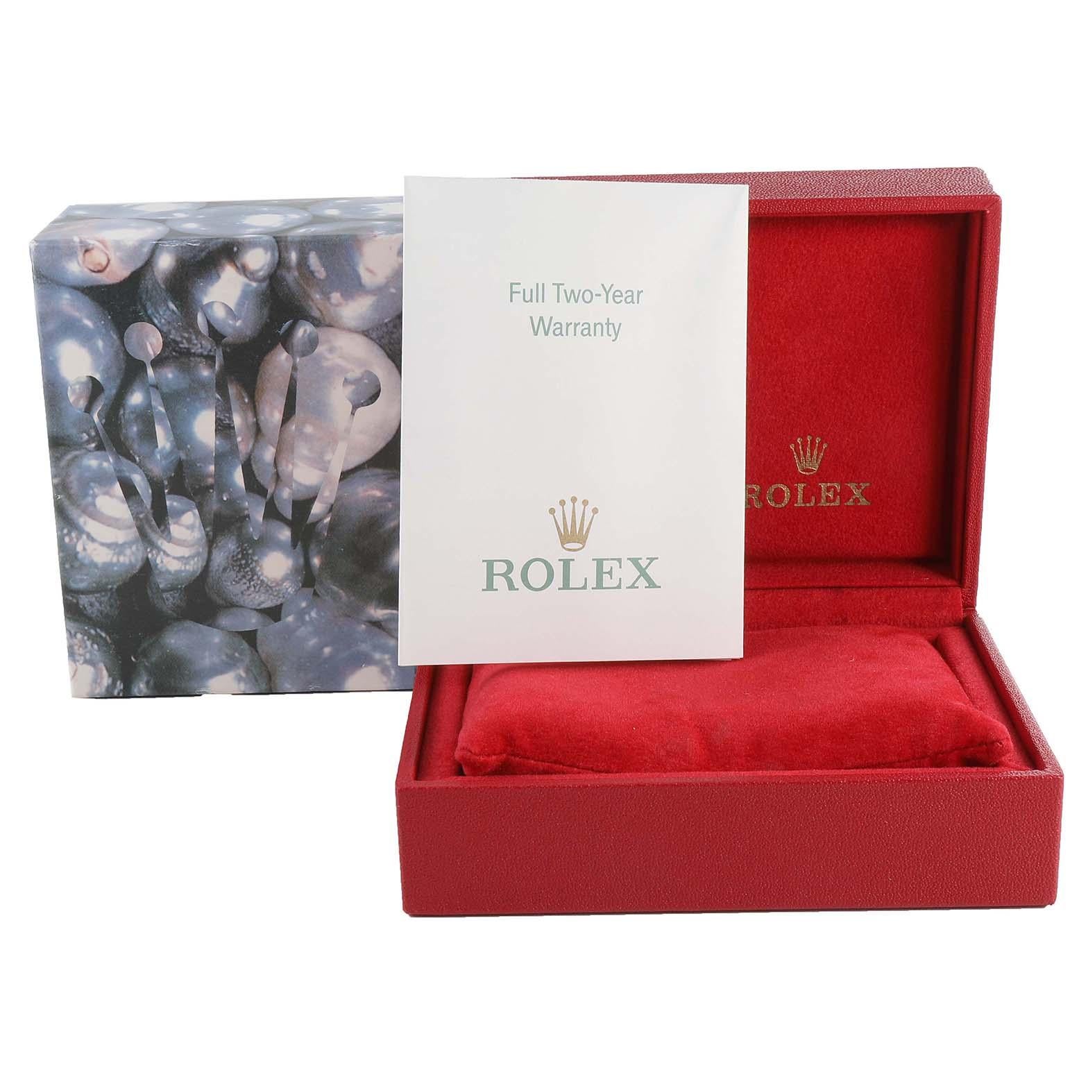Rolex Oyster Perpetual Non-Date Silver Dial Steel Ladies Watch 76080 Box Papers 6