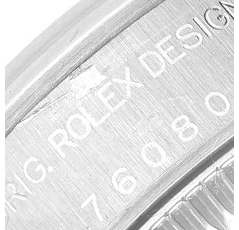 Rolex Oyster Perpetual Non-Date Silver Dial Steel Ladies Watch 76080 2
