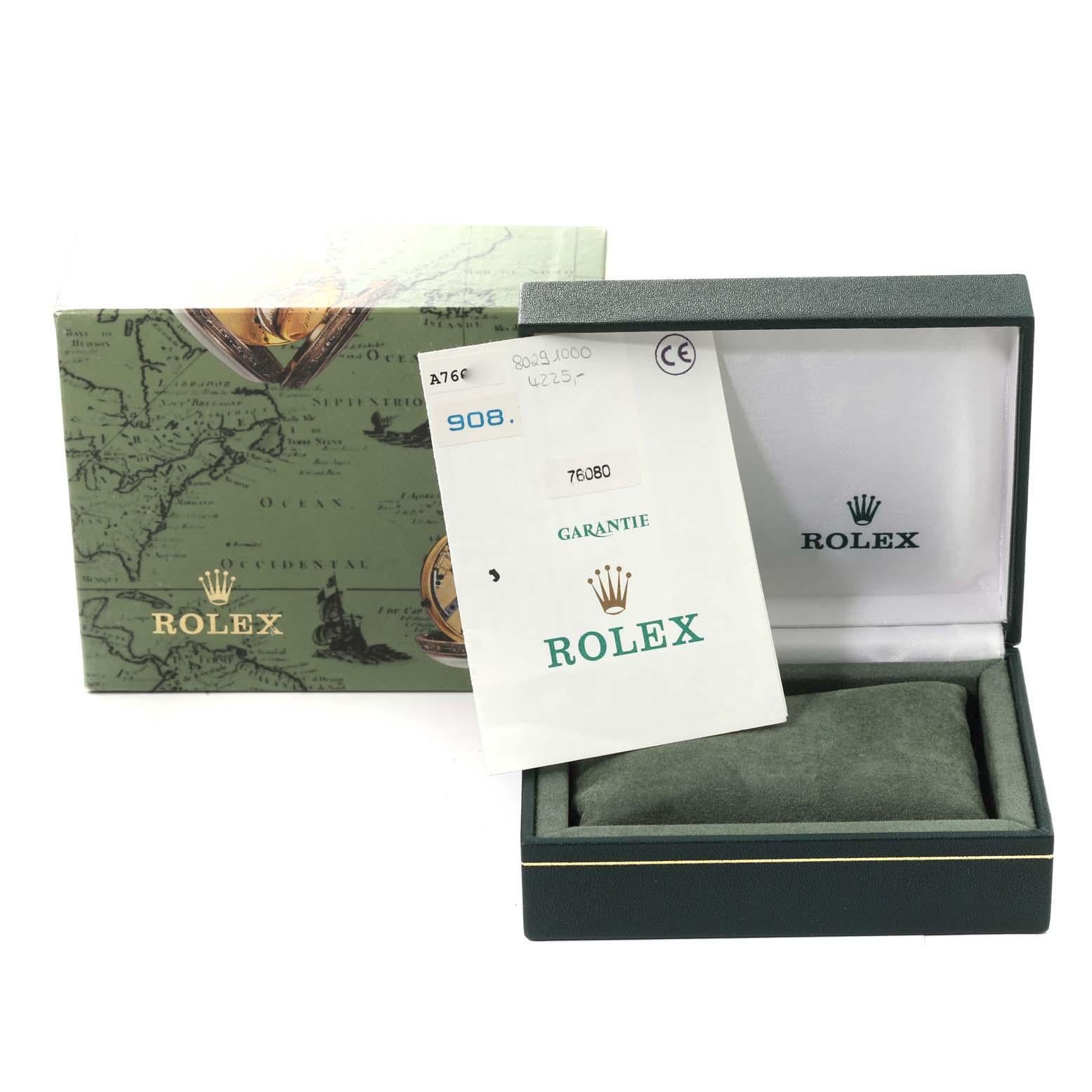 Rolex Oyster Perpetual Non-Date Steel Ladies Watch 76080 Box Papers 6