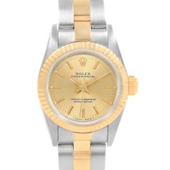 Rolex Oyster Perpetual Non Date Steel Yellow Gold Ladies Watch 67193
