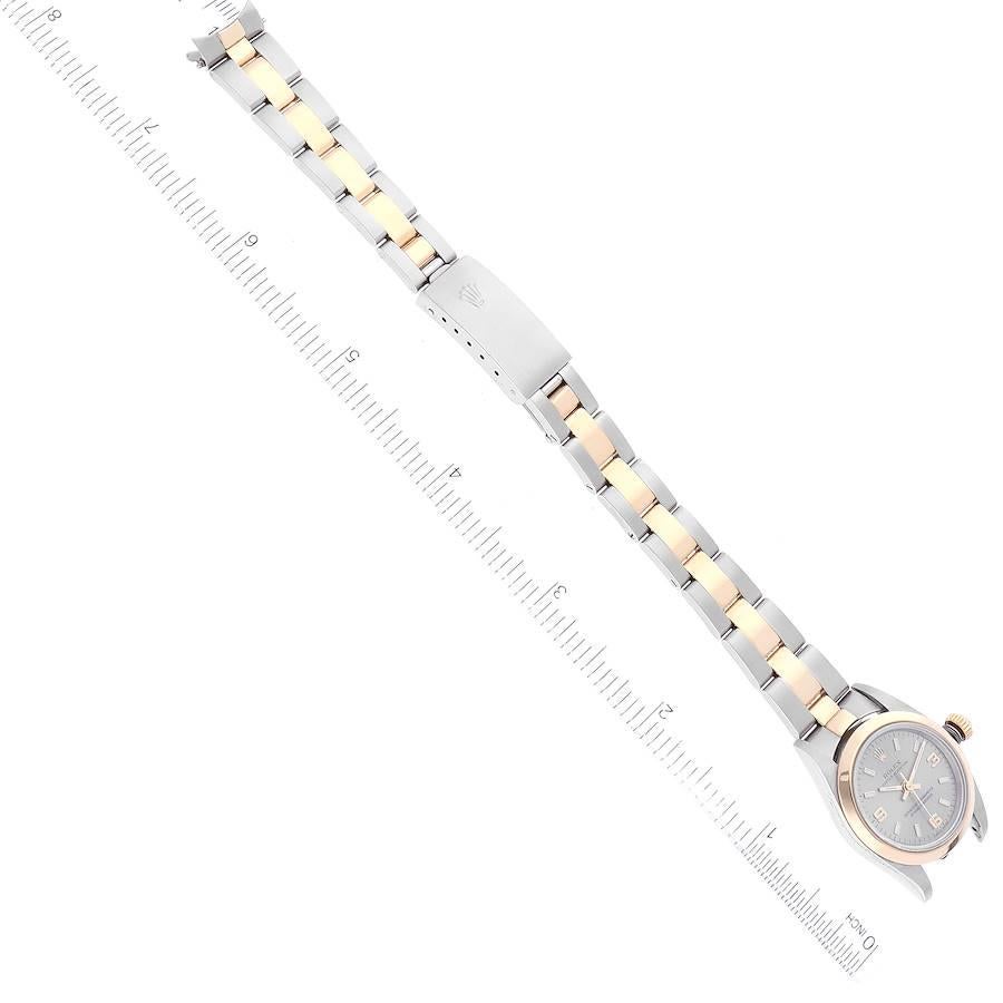 Rolex Oyster Perpetual Non-Date Steel Yellow Gold Ladies Watch 76183 Box Papers 5