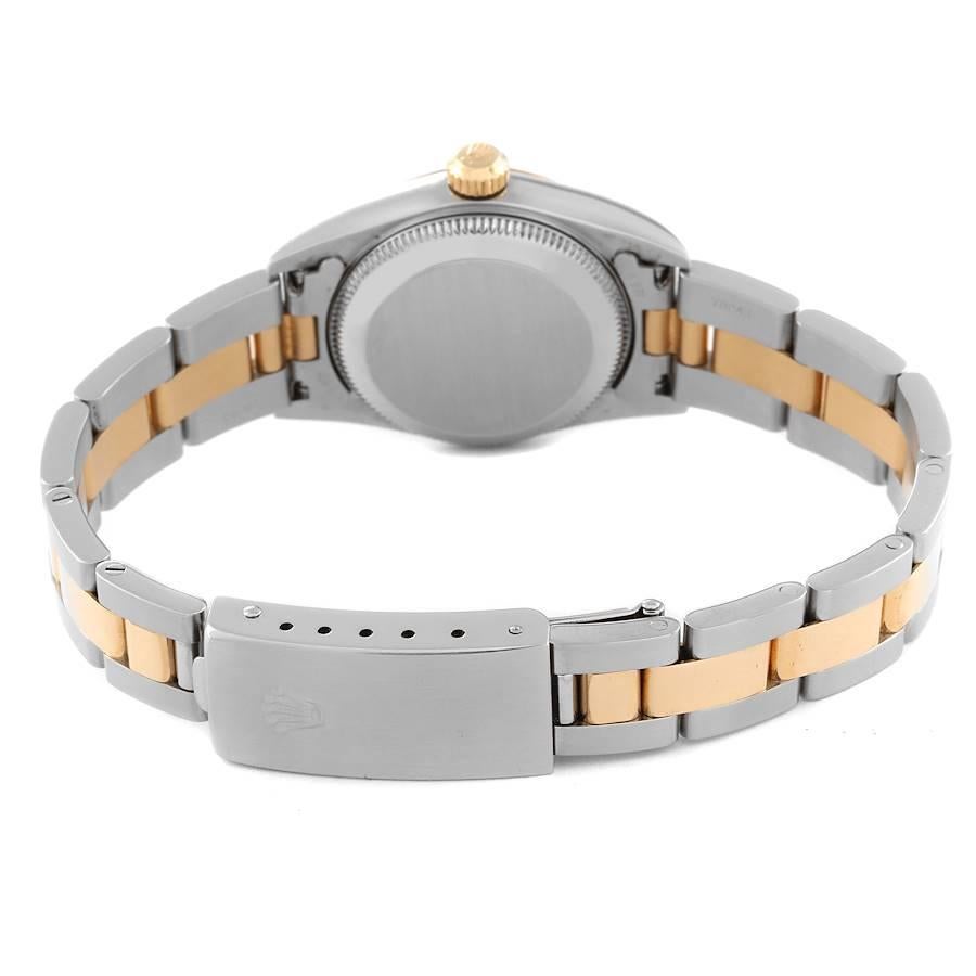Rolex Oyster Perpetual Non-Date Steel Yellow Gold Ladies Watch 76183 Box Papers 4