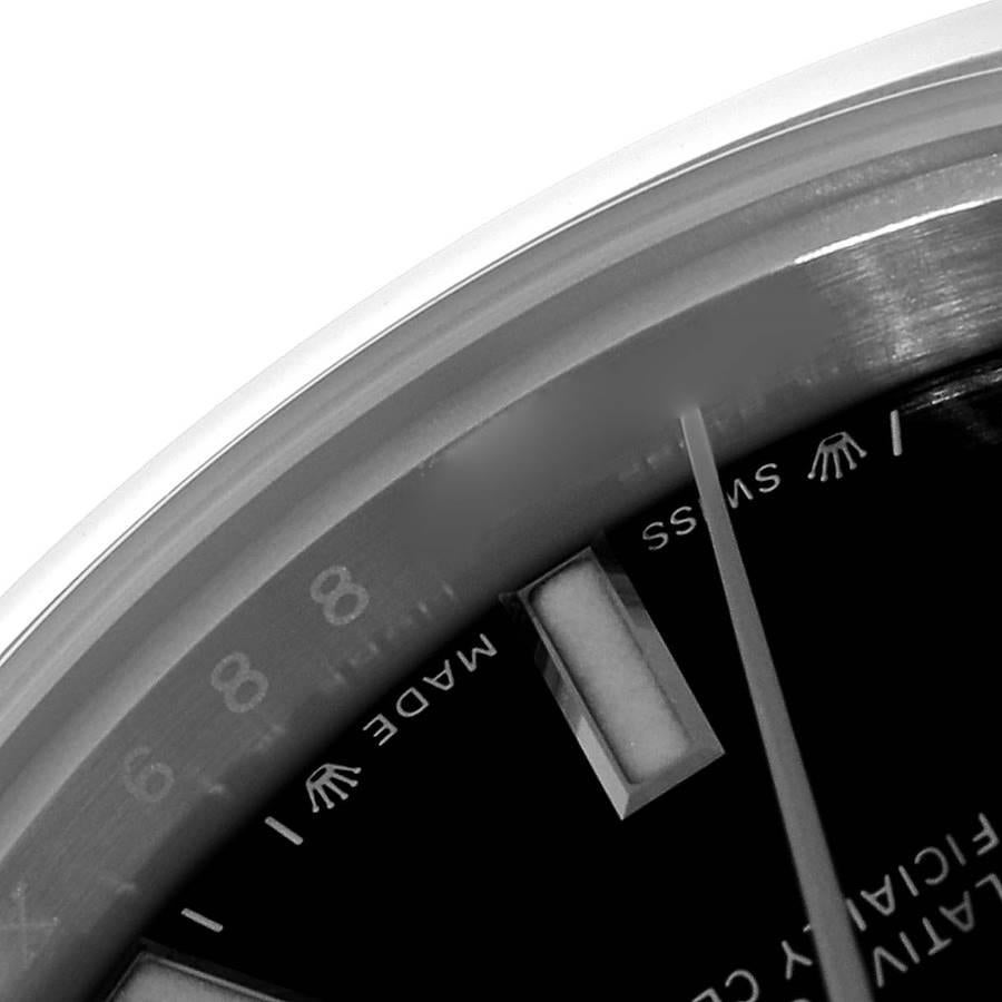 Rolex Oyster Perpetual Nondate Black Dial Steel Ladies Watch 276200 Unworn 1