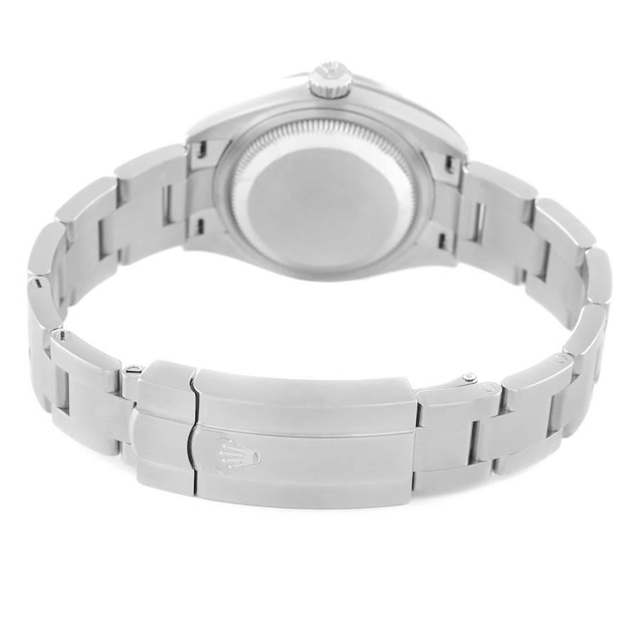 Rolex Oyster Perpetual Nondate Black Dial Steel Ladies Watch 276200 Unworn 2