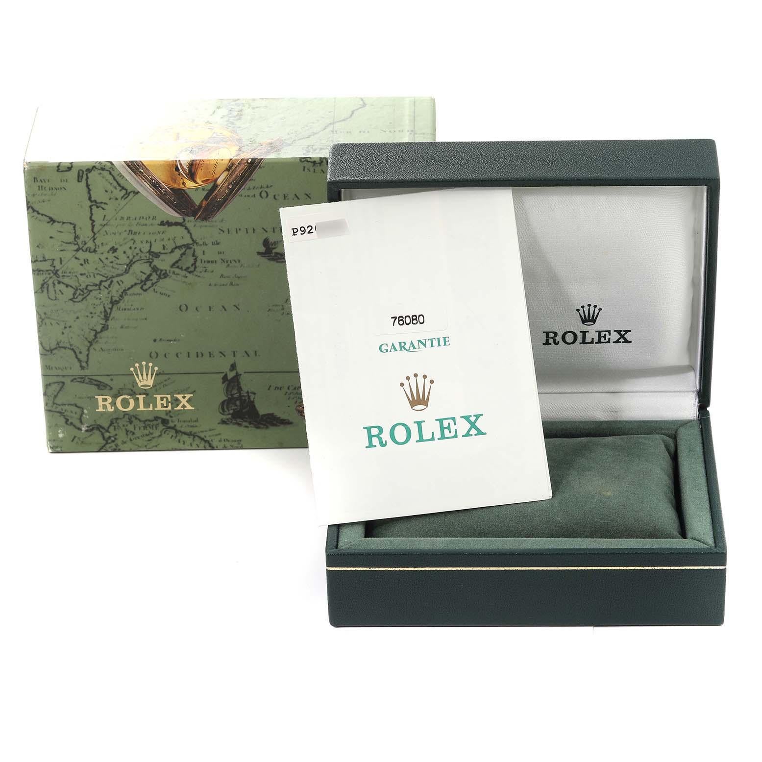 Rolex Oyster Perpetual Nondate Black Dial Steel Ladies Watch 76080 Box Papers 3