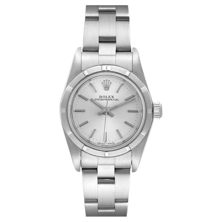 Ladies Rolex Oyster Perpetual 14 Karat Yellow Gold Diamond Dial Watch